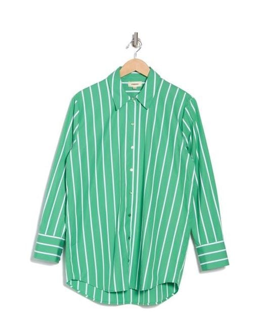 L'Agence Green Malia Button-Up Shirt