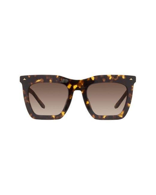 DEZI Brown Fall Back 52Mm Gradient Square Sunglasses