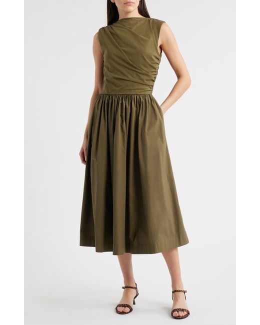 green emerald velvet dress en Saison Sigrid Mixed Media Maxi Dress | Green | Size M main image 1
