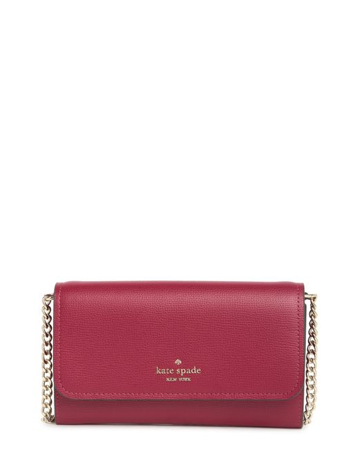 Kate Spade Purple Cameron Wallet On A Chain