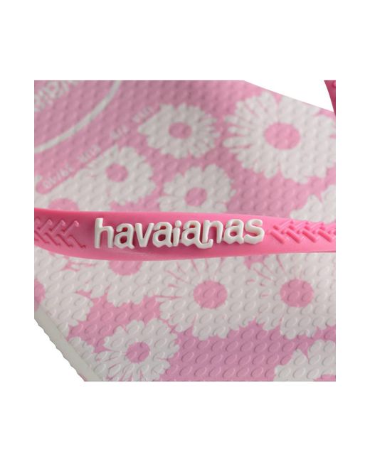 Havaianas Pink Slim Daisy Flip Flop