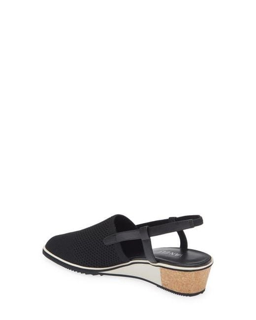 Vaneli Black Greer Slingback Wedge