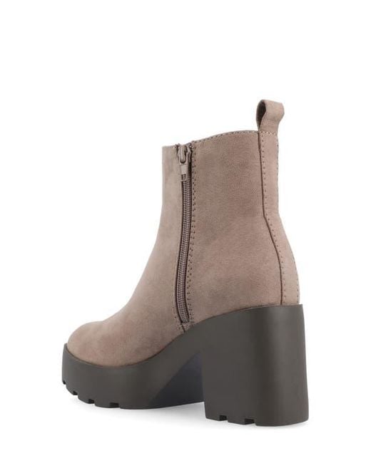 Journee Collection Brown Cassidy Bootie