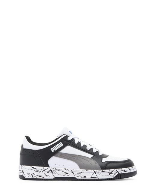 PUMA White Rebound Joy Marble Sneaker for men