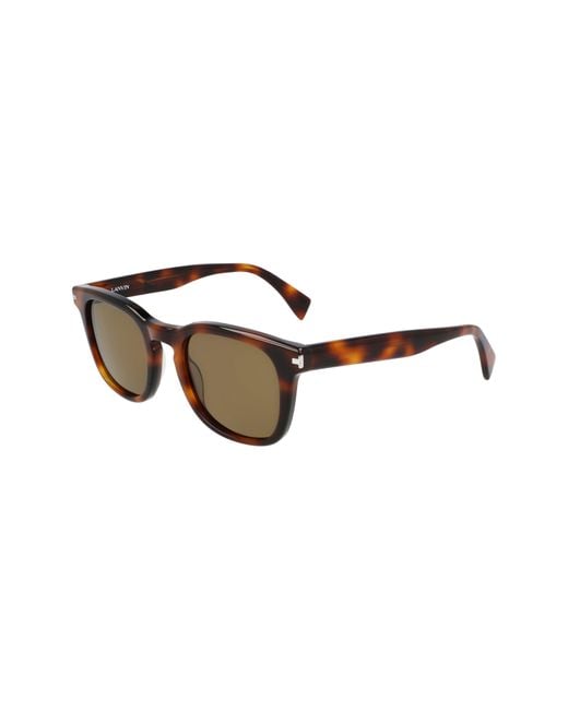 Lanvin Brown 51mm Rectangle Sunglasses for men