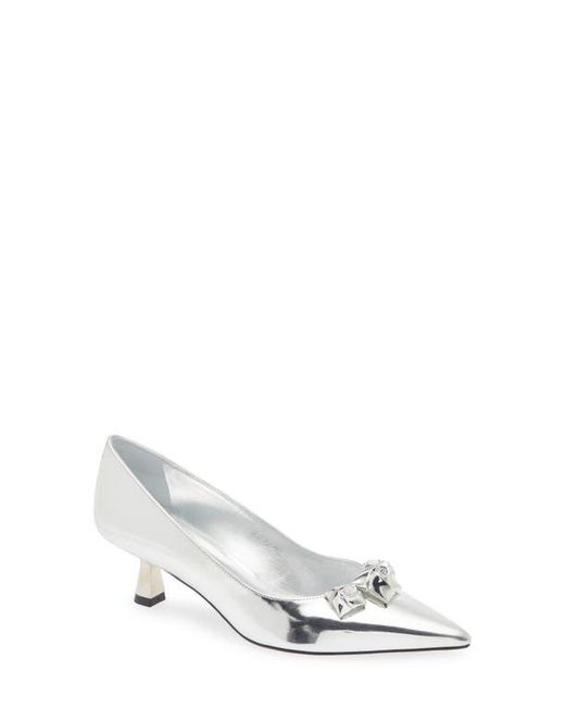 Stuart Weitzman White Rosie 50 Pump