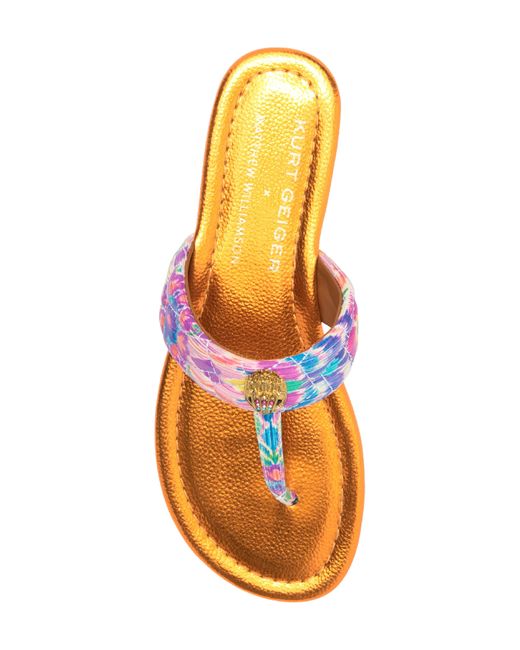 Kurt Geiger Multicolor Kensington T-strap Sandal
