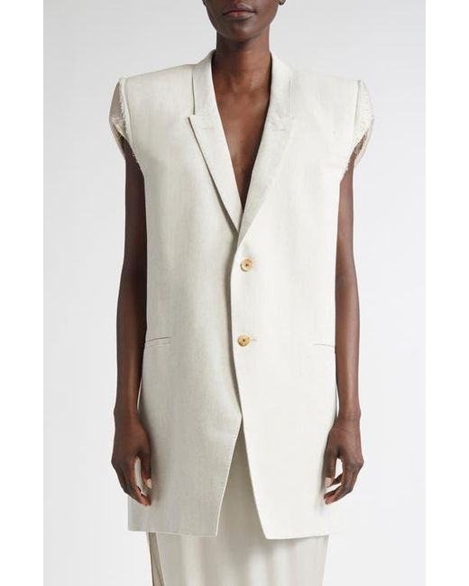 Rick Owens Multicolor Dirt Tailored Cotton Vest