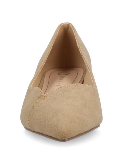 Journee Collection Brown Carmin Pointed Toe Flat