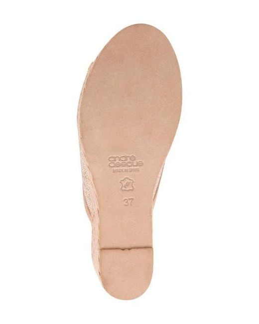 Andre Assous Pink Nomi Wedge