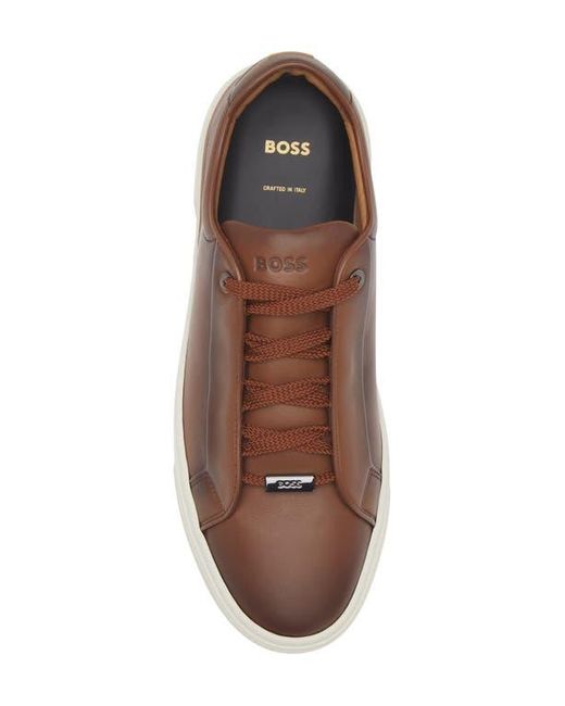Boss Brown Gary Low Top Sneaker for men