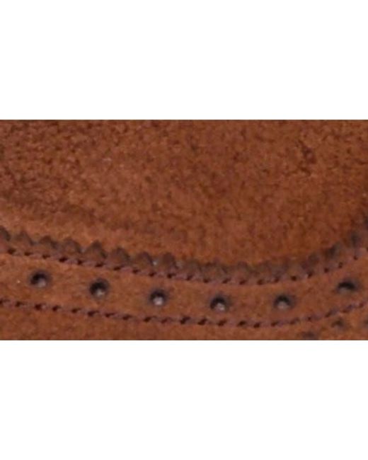 VELLAPAIS Brown Clinton Wingtip Monk Strap Loafer for men
