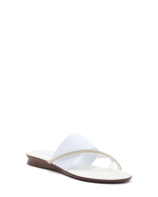 Italian Shoemakers White Yude Slide Sandal