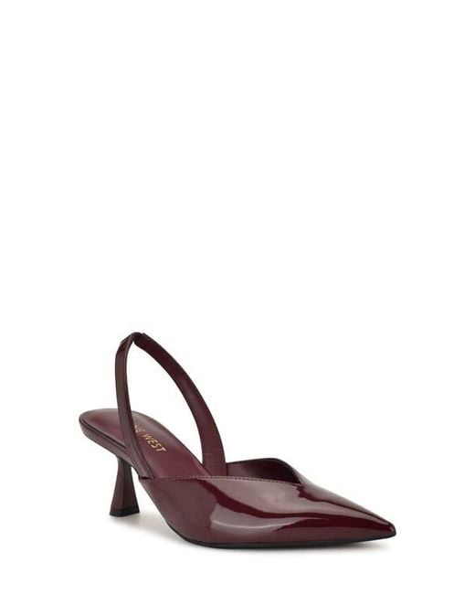 Nine West Red Lamma Slingback Pump