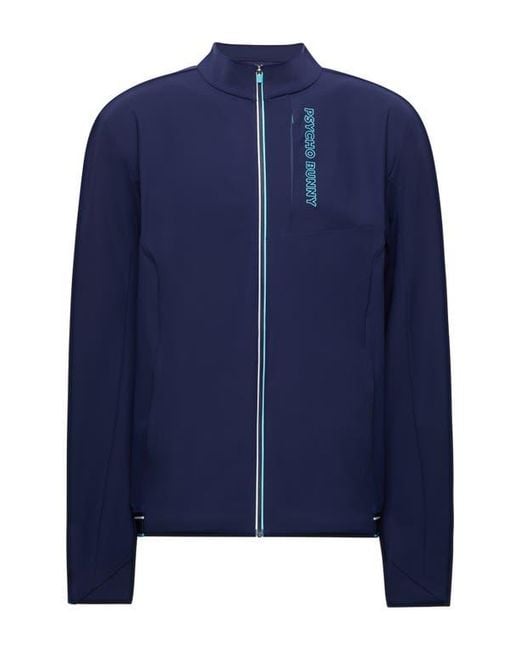 Psycho Bunny Blue Boulder Track Jacket for men