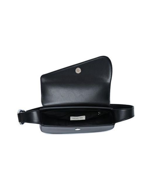 Rachel Zoe Black Asymmetric Flap Shoulder Bag