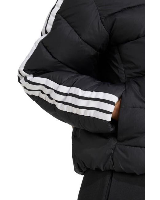 Adidas Black Climawarm 3-Stripes Puffer Jacket