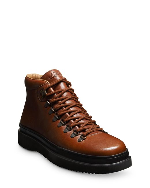 Allen Edmonds Brown Knox Leather Sneaker Boot In Caramel At Nordstrom Rack for men