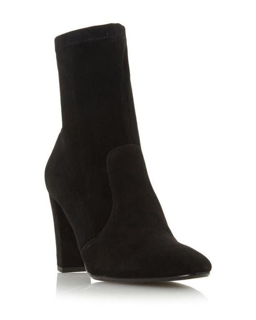 Dune Black Opticals Stretch Bootie