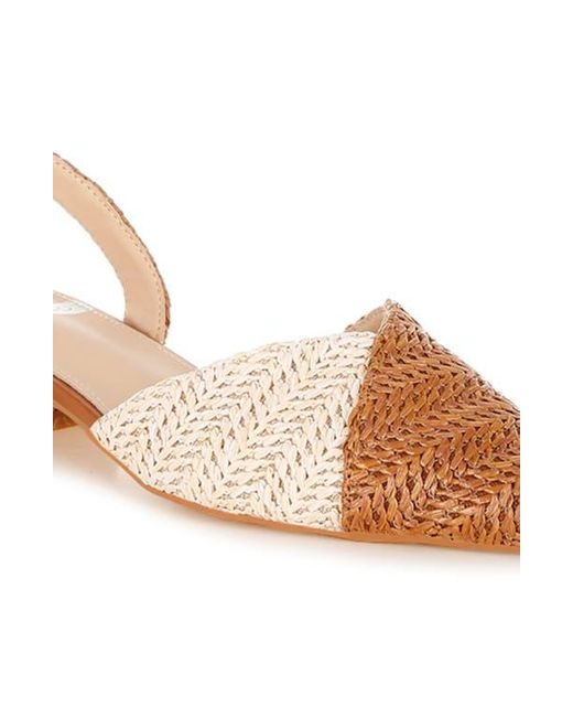 Rag & Co Natural Kinjay Slingback Pump