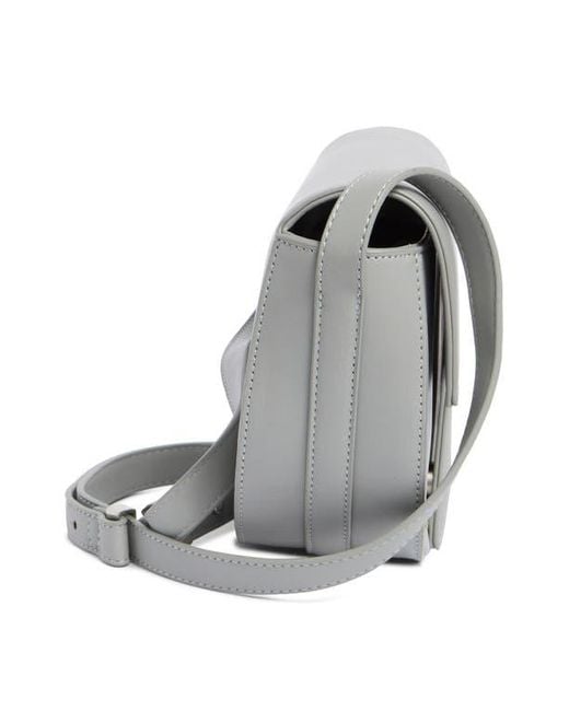 BCBGMAXAZRIA Geo Half Moon Crossbody Bag in Gray | Lyst