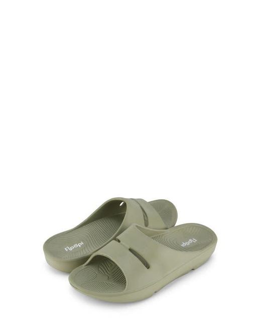 FLOOPI Green Sophie Comfort Slide Sandal