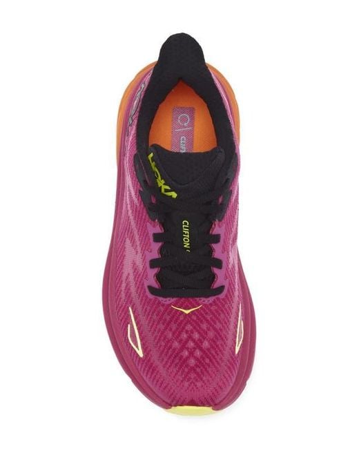 Hoka One One Purple Clifton 9 Running Shoe