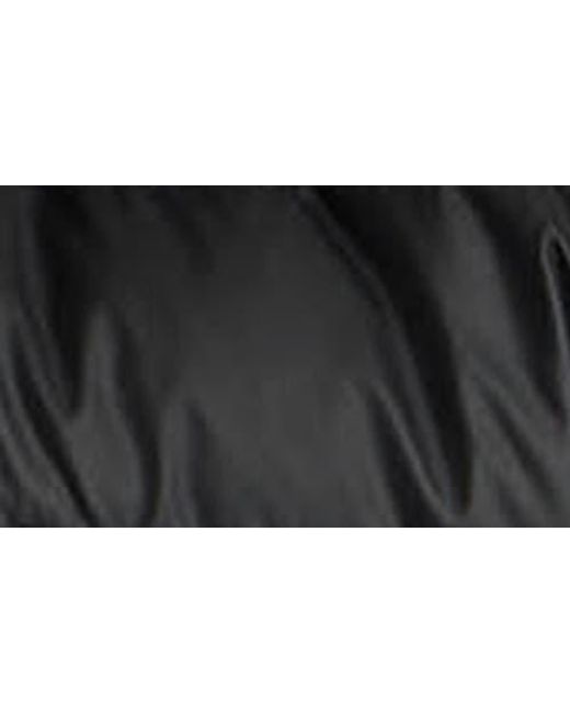 HUNTER Doby Faux Fur Lined Marshmallow Puffer Vest in Black Lyst