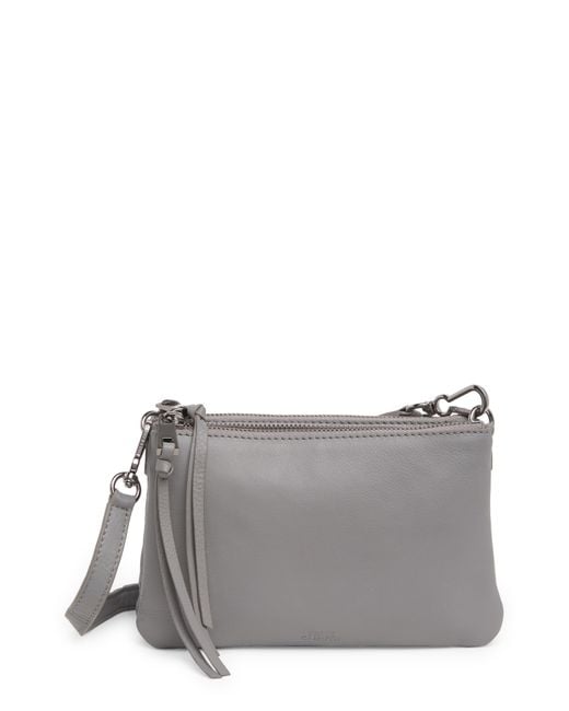 Vince Camuto Mekhi Small Crossbody In Ultimate Grey Indio Pebble At