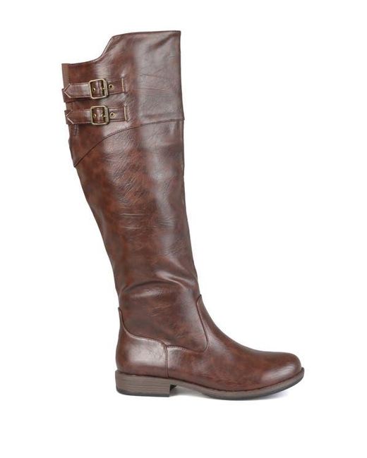 Journee Collection Brown Journee Tori Riding Boot