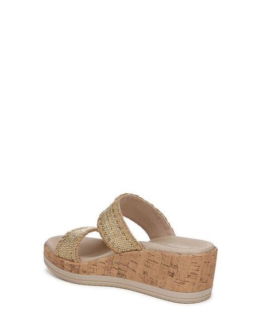 Bzees Metallic Resort Wedge Sandal