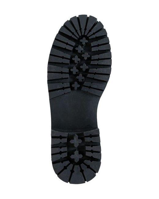 In Touch Footwear Black Mira Studded Lug Combat Boot