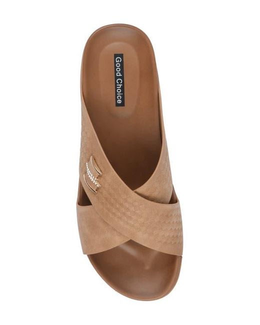 Gc Shoes Brown Carter Comfort Slide Sandal