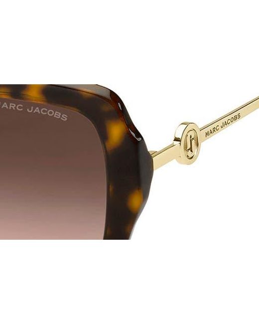 Marc Jacobs Brown 54Mm Gradient Square Sunglasses