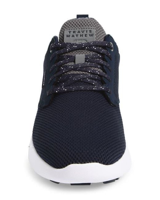 Travis Mathew Blue The Daily Pro Hybrid Print Shoe for men