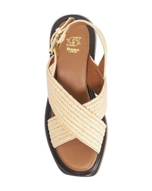 Dune Brown Lovess Platform Sandal