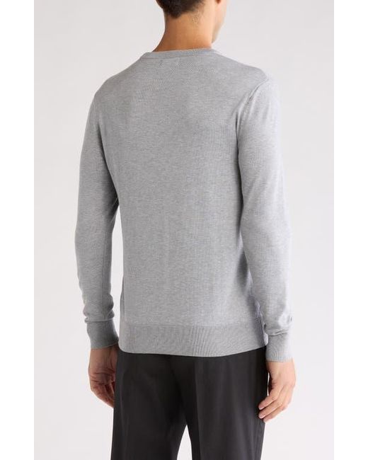 Tom Baine Gray Solid Crewneck Pullover for men