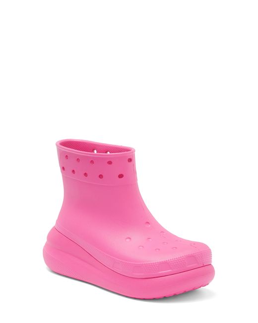 CROCSTM Pink Gender Inclusive Crush Waterproof Platform Boot