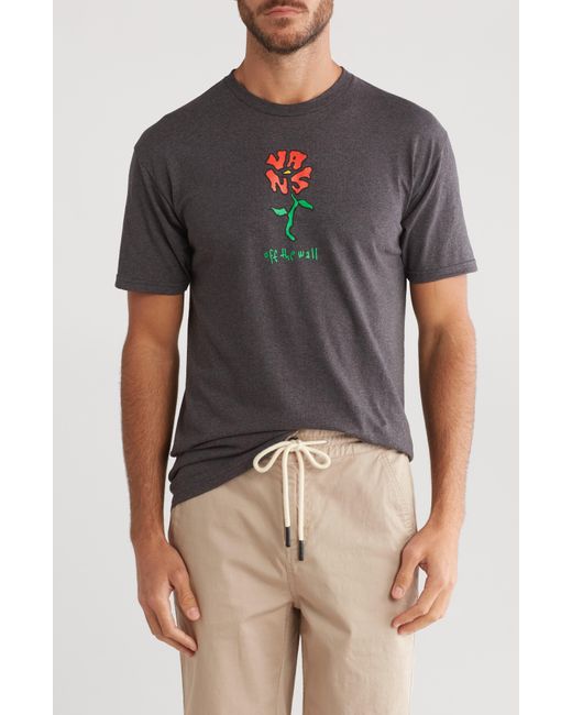 Vans Gray Dancing Flowers Graphic T-shirt for men