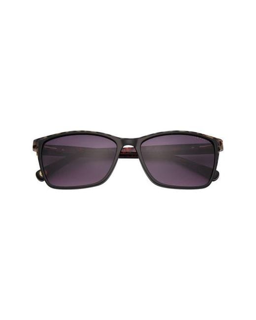 Ted Baker Black 57Mm Rectangle Sunglasses