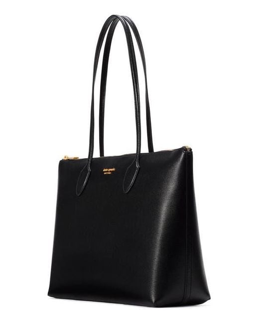 Kate Spade Black Large Bleecker Leather Tote