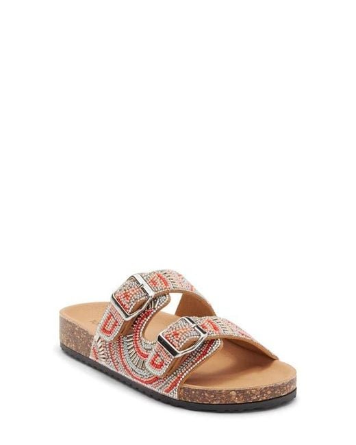 Top Moda Brown Spring Slide Sandal