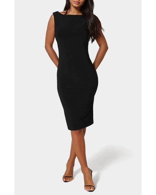 Bebe Black Open Back Minidress