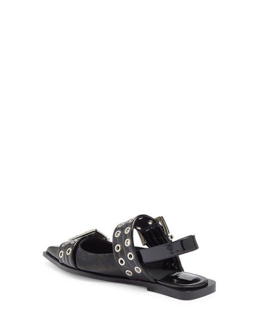 Jeffrey Campbell Black Debb Slingback Flat