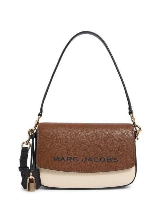 Marc Jacobs The Bold Saddle Leather Shoulder Bag in Brown | Lyst