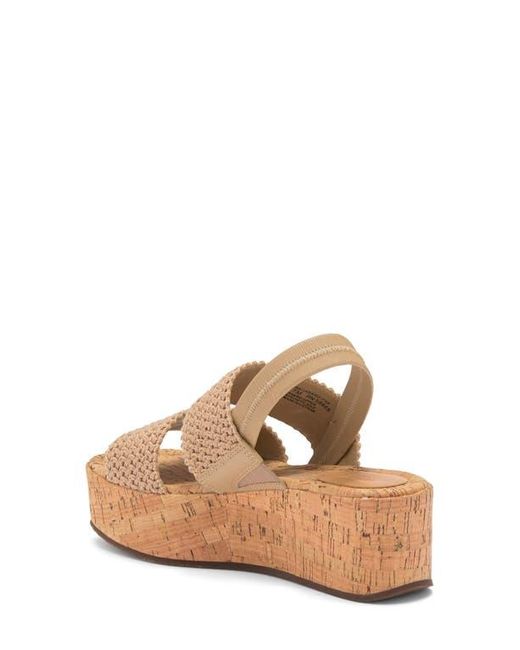 Nordstrom Rack Natural Cassie Platform Wedge Slingback Sandal