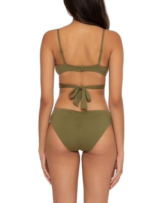 Becca Multicolor Color Code Wrap Bikini Top