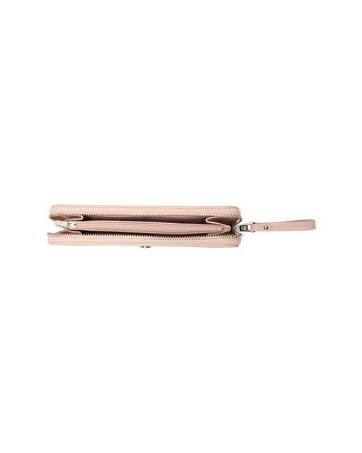 Longchamp Pink Go Zip Around Wallet