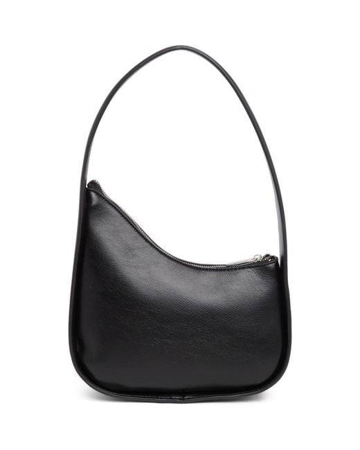 アレクサンダー・M 黒バッグ Ivory Asymmetrical Draped 関送無 BCBGMAXAZRIA Asymmetric Shoulder Bag in Black | Lyst