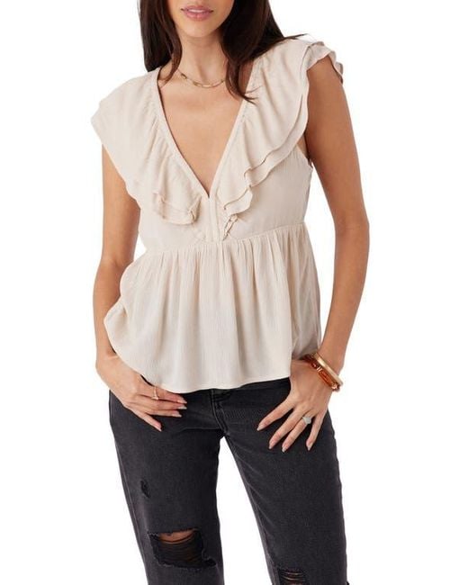 O'neill Sportswear Multicolor Deji Ruffle Peplum Top